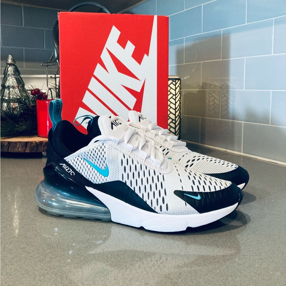 Nike Air Max 270 White Teal Shoes Sz 7.5W / 6M